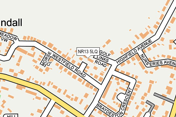 NR13 5LQ map - OS OpenMap – Local (Ordnance Survey) NR13 5LQ map - OS OpenMap – Local (Ordnance Survey)
