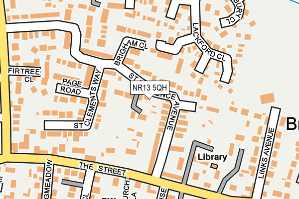 NR13 5QH map - OS OpenMap – Local (Ordnance Survey) NR13 5QH map - OS OpenMap – Local (Ordnance Survey)
