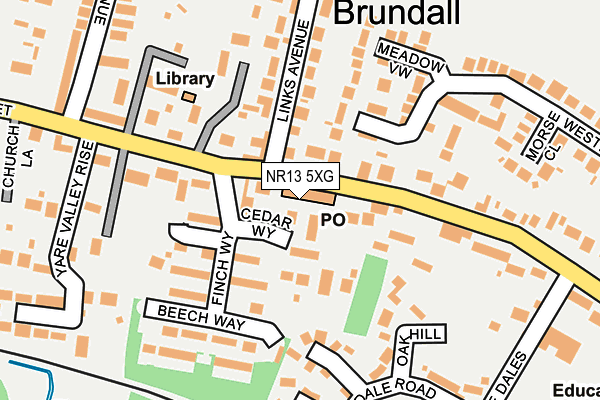 NR13 5XG map - OS OpenMap – Local (Ordnance Survey) NR13 5XG map - OS OpenMap – Local (Ordnance Survey)