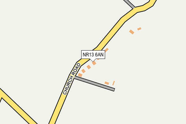 NR13 6AN map - OS OpenMap – Local (Ordnance Survey)