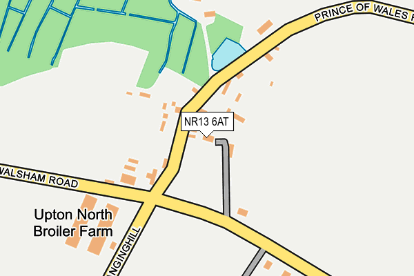 NR13 6AT map - OS OpenMap – Local (Ordnance Survey) NR13 6AT map - OS OpenMap – Local (Ordnance Survey)