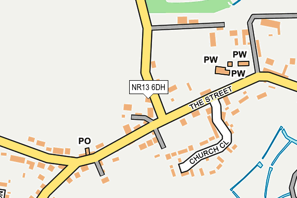 NR13 6DH map - OS OpenMap – Local (Ordnance Survey) NR13 6DH map - OS OpenMap – Local (Ordnance Survey)
