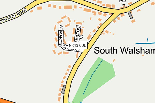 NR13 6DL map - OS OpenMap – Local (Ordnance Survey)