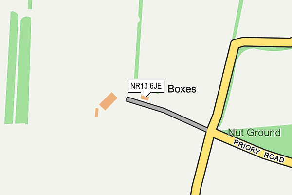 NR13 6JE map - OS OpenMap – Local (Ordnance Survey)