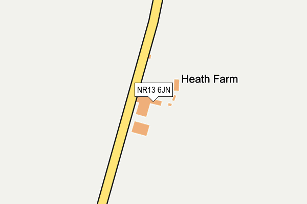 NR13 6JN map - OS OpenMap – Local (Ordnance Survey)