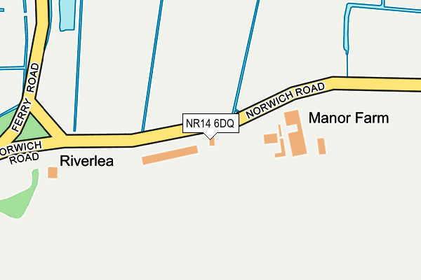 NR14 6DQ map - OS OpenMap – Local (Ordnance Survey) NR14 6DQ map - OS OpenMap – Local (Ordnance Survey)