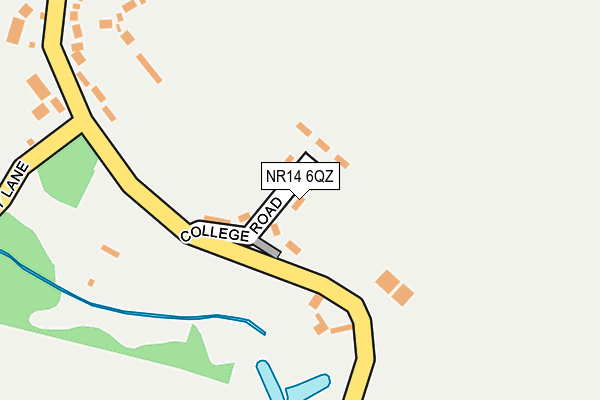 NR14 6QZ map - OS OpenMap – Local (Ordnance Survey) NR14 6QZ map - OS OpenMap – Local (Ordnance Survey)