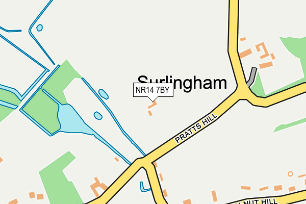 NR14 7BY map - OS OpenMap – Local (Ordnance Survey) NR14 7BY map - OS OpenMap – Local (Ordnance Survey)