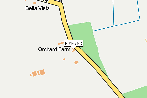 NR14 7NR map - OS OpenMap – Local (Ordnance Survey) NR14 7NR map - OS OpenMap – Local (Ordnance Survey)