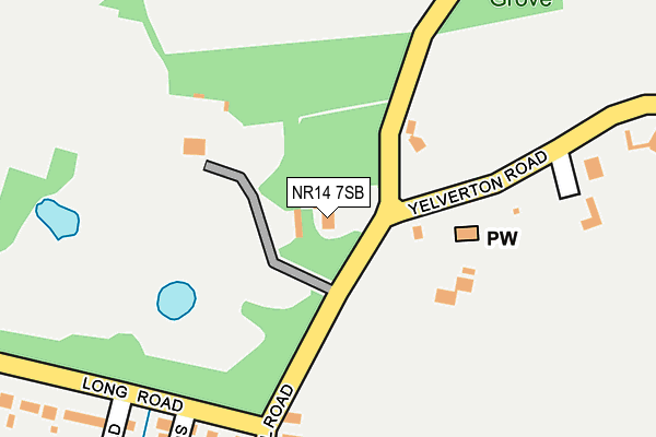 NR14 7SB map - OS OpenMap – Local (Ordnance Survey) NR14 7SB map - OS OpenMap – Local (Ordnance Survey)