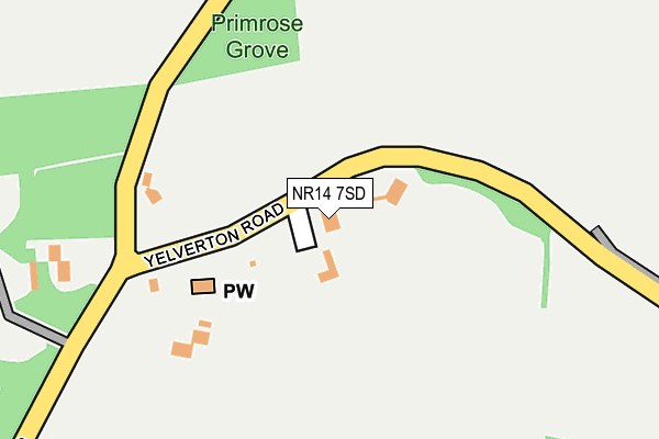NR14 7SD map - OS OpenMap – Local (Ordnance Survey) NR14 7SD map - OS OpenMap – Local (Ordnance Survey)