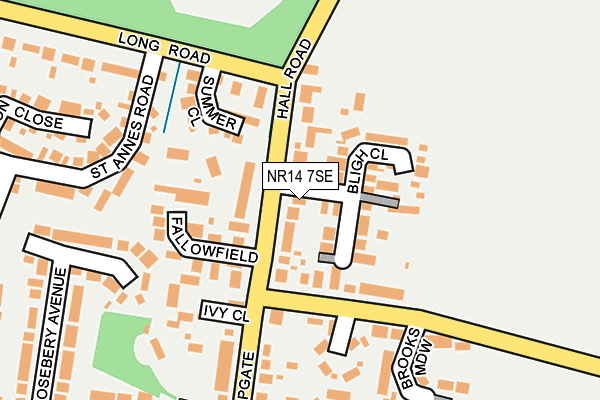 NR14 7SE map - OS OpenMap – Local (Ordnance Survey) NR14 7SE map - OS OpenMap – Local (Ordnance Survey)