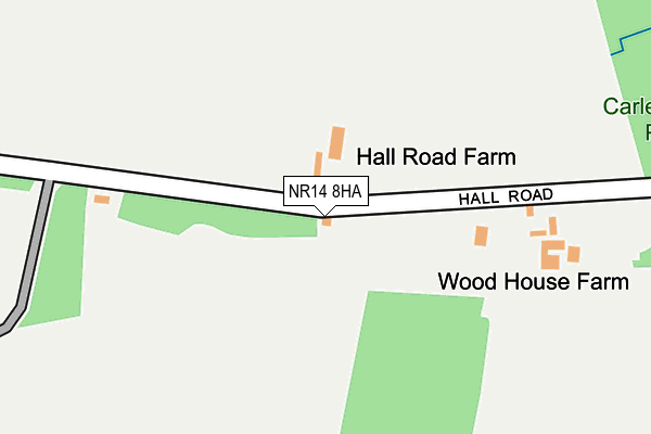 NR14 8HA map - OS OpenMap – Local (Ordnance Survey) NR14 8HA map - OS OpenMap – Local (Ordnance Survey)