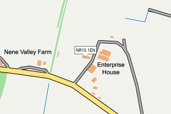 NR15 1EN map - OS OpenMap – Local (Ordnance Survey)