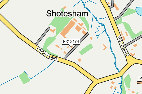 NR15 1YH map - OS OpenMap – Local (Ordnance Survey) NR15 1YH map - OS OpenMap – Local (Ordnance Survey)