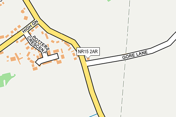 NR15 2AR map - OS OpenMap – Local (Ordnance Survey) NR15 2AR map - OS OpenMap – Local (Ordnance Survey)