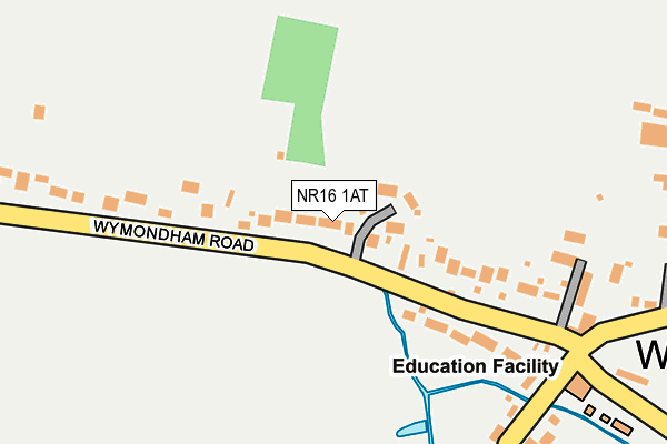 NR16 1AT map - OS OpenMap – Local (Ordnance Survey) NR16 1AT map - OS OpenMap – Local (Ordnance Survey)