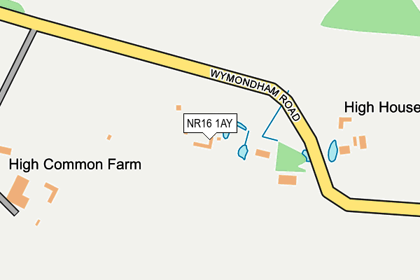 NR16 1AY map - OS OpenMap – Local (Ordnance Survey) NR16 1AY map - OS OpenMap – Local (Ordnance Survey)