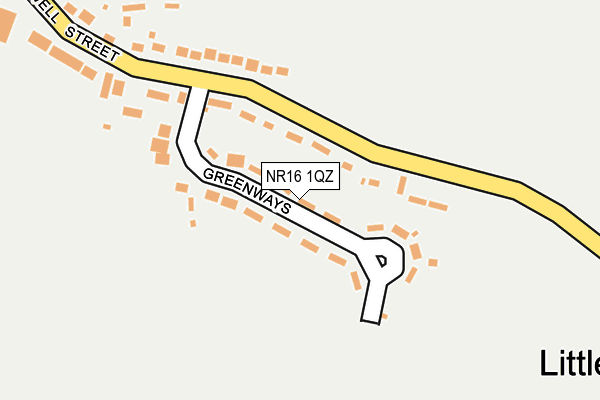 NR16 1QZ map - OS OpenMap – Local (Ordnance Survey) NR16 1QZ map - OS OpenMap – Local (Ordnance Survey)
