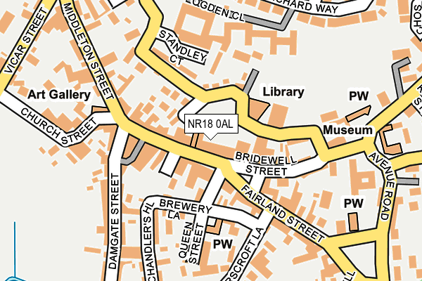 NR18 0AL map - OS OpenMap – Local (Ordnance Survey) NR18 0AL map - OS OpenMap – Local (Ordnance Survey)