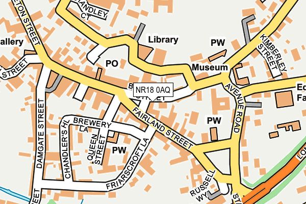 NR18 0AQ map - OS OpenMap – Local (Ordnance Survey) NR18 0AQ map - OS OpenMap – Local (Ordnance Survey)