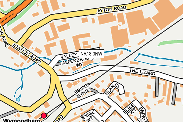 NR18 0NW map - OS OpenMap – Local (Ordnance Survey) NR18 0NW map - OS OpenMap – Local (Ordnance Survey)