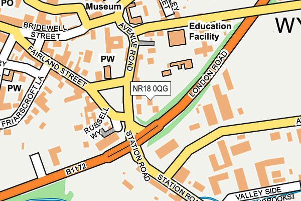 NR18 0QG map - OS OpenMap – Local (Ordnance Survey) NR18 0QG map - OS OpenMap – Local (Ordnance Survey)