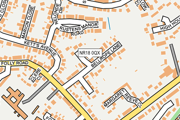 NR18 0QX map - OS OpenMap – Local (Ordnance Survey) NR18 0QX map - OS OpenMap – Local (Ordnance Survey)