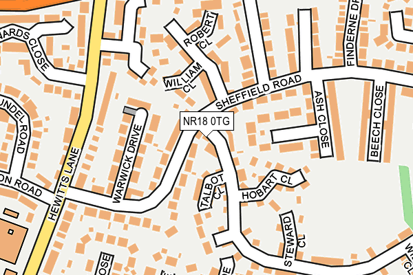 NR18 0TG map - OS OpenMap – Local (Ordnance Survey) NR18 0TG map - OS OpenMap – Local (Ordnance Survey)