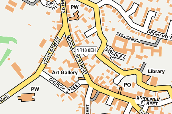 NR18 8EH map - OS OpenMap – Local (Ordnance Survey) NR18 8EH map - OS OpenMap – Local (Ordnance Survey)
