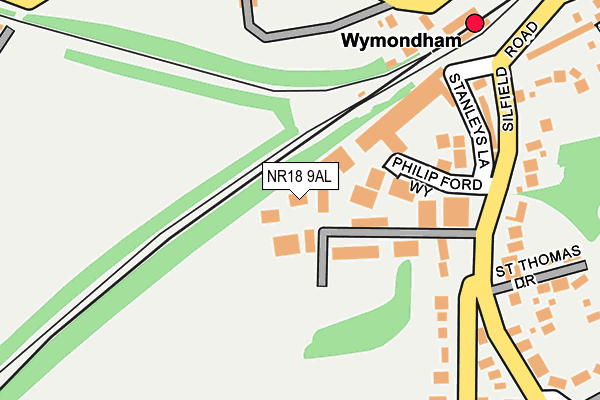 NR18 9AL map - OS OpenMap – Local (Ordnance Survey) NR18 9AL map - OS OpenMap – Local (Ordnance Survey)