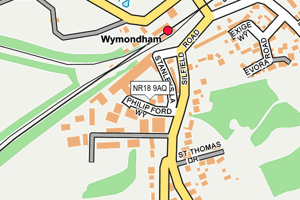 NR18 9AQ map - OS OpenMap – Local (Ordnance Survey) NR18 9AQ map - OS OpenMap – Local (Ordnance Survey)
