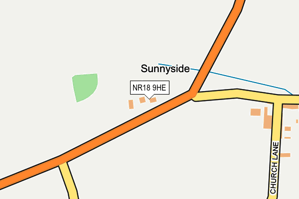 NR18 9HE map - OS OpenMap – Local (Ordnance Survey) NR18 9HE map - OS OpenMap – Local (Ordnance Survey)
