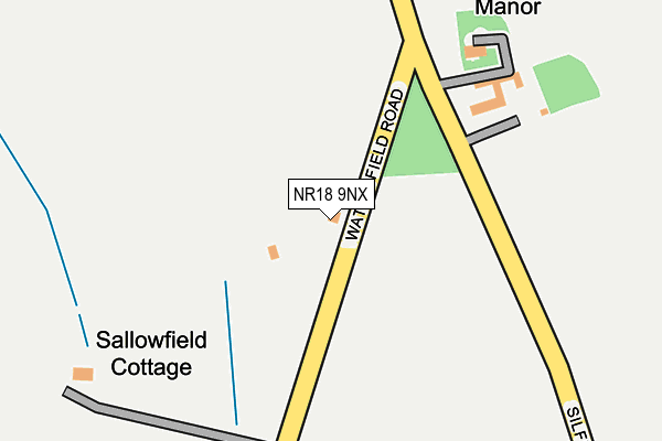 NR18 9NX map - OS OpenMap – Local (Ordnance Survey) NR18 9NX map - OS OpenMap – Local (Ordnance Survey)