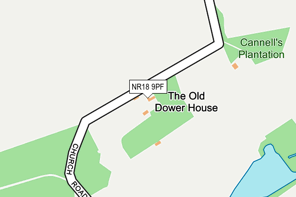 NR18 9PF map - OS OpenMap – Local (Ordnance Survey) NR18 9PF map - OS OpenMap – Local (Ordnance Survey)