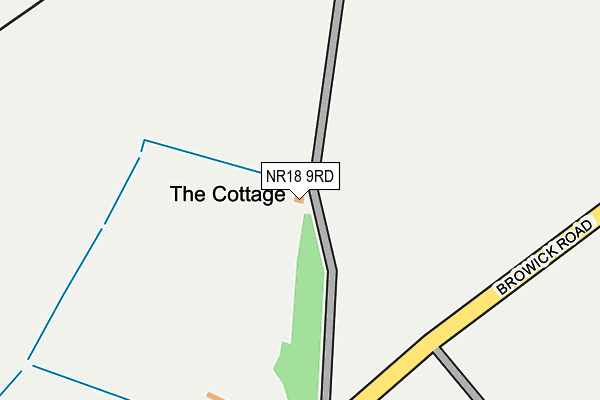 NR18 9RD map - OS OpenMap – Local (Ordnance Survey) NR18 9RD map - OS OpenMap – Local (Ordnance Survey)
