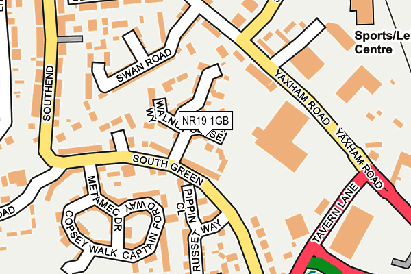 NR19 1GB map - OS OpenMap – Local (Ordnance Survey) NR19 1GB map - OS OpenMap – Local (Ordnance Survey)