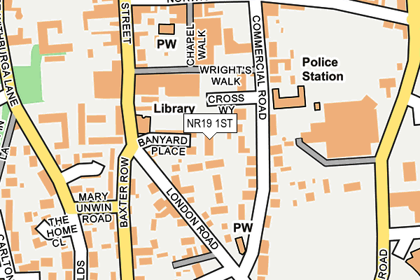 NR19 1ST map - OS OpenMap – Local (Ordnance Survey) NR19 1ST map - OS OpenMap – Local (Ordnance Survey)