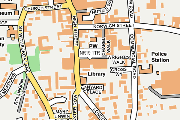 NR19 1TR map - OS OpenMap – Local (Ordnance Survey) NR19 1TR map - OS OpenMap – Local (Ordnance Survey)