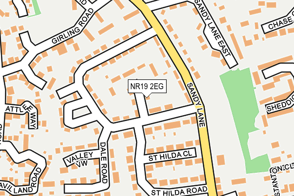 NR19 2EG map - OS OpenMap – Local (Ordnance Survey) NR19 2EG map - OS OpenMap – Local (Ordnance Survey)