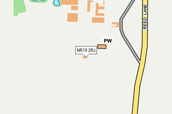 NR19 2RJ map - OS OpenMap – Local (Ordnance Survey) NR19 2RJ map - OS OpenMap – Local (Ordnance Survey)