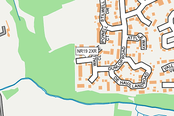 NR19 2XR map - OS OpenMap – Local (Ordnance Survey) NR19 2XR map - OS OpenMap – Local (Ordnance Survey)