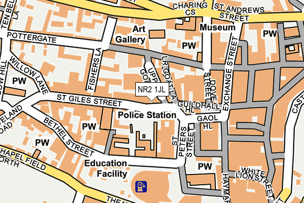 NR2 1JL map - OS OpenMap – Local (Ordnance Survey) NR2 1JL map - OS OpenMap – Local (Ordnance Survey)