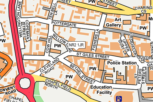 NR2 1JR map - OS OpenMap – Local (Ordnance Survey) NR2 1JR map - OS OpenMap – Local (Ordnance Survey)