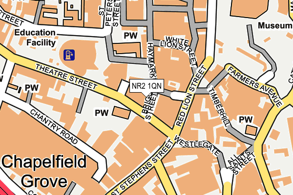 NR2 1QN map - OS OpenMap – Local (Ordnance Survey) NR2 1QN map - OS OpenMap – Local (Ordnance Survey)