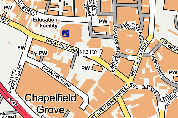 NR2 1QY map - OS OpenMap – Local (Ordnance Survey) NR2 1QY map - OS OpenMap – Local (Ordnance Survey)