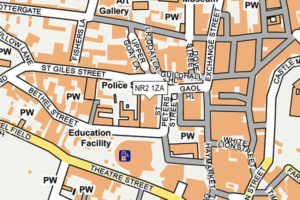 NR2 1ZA map - OS OpenMap – Local (Ordnance Survey) NR2 1ZA map - OS OpenMap – Local (Ordnance Survey)