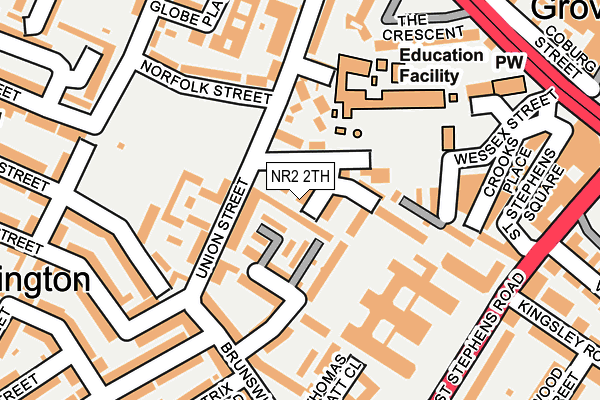 NR2 2TH map - OS OpenMap – Local (Ordnance Survey) NR2 2TH map - OS OpenMap – Local (Ordnance Survey)