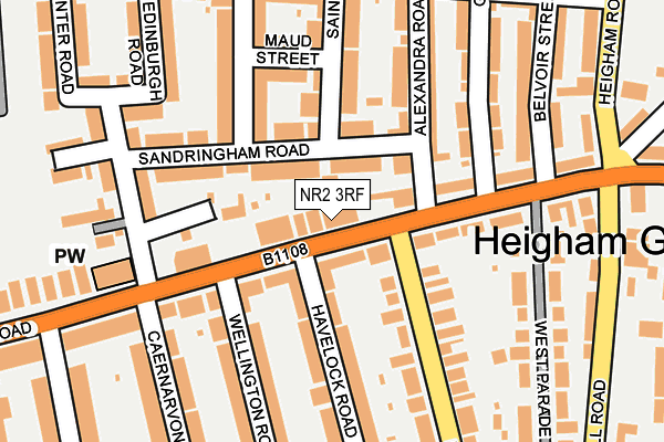 NR2 3RF map - OS OpenMap – Local (Ordnance Survey) NR2 3RF map - OS OpenMap – Local (Ordnance Survey)
