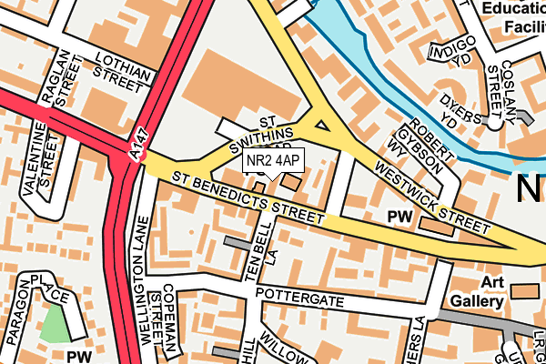 NR2 4AP map - OS OpenMap – Local (Ordnance Survey) NR2 4AP map - OS OpenMap – Local (Ordnance Survey)